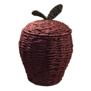 Apple Shaped Woven Basket
